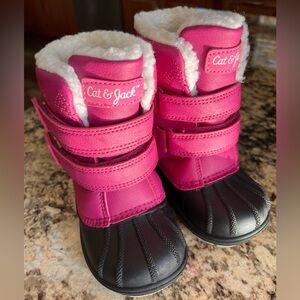 Pink Snow Boots Never Worn